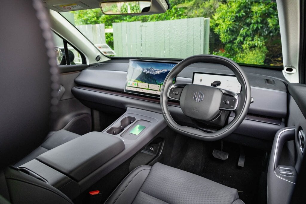 Clean interior is a noteworthy aspect of this new age machine from Leapmotor.