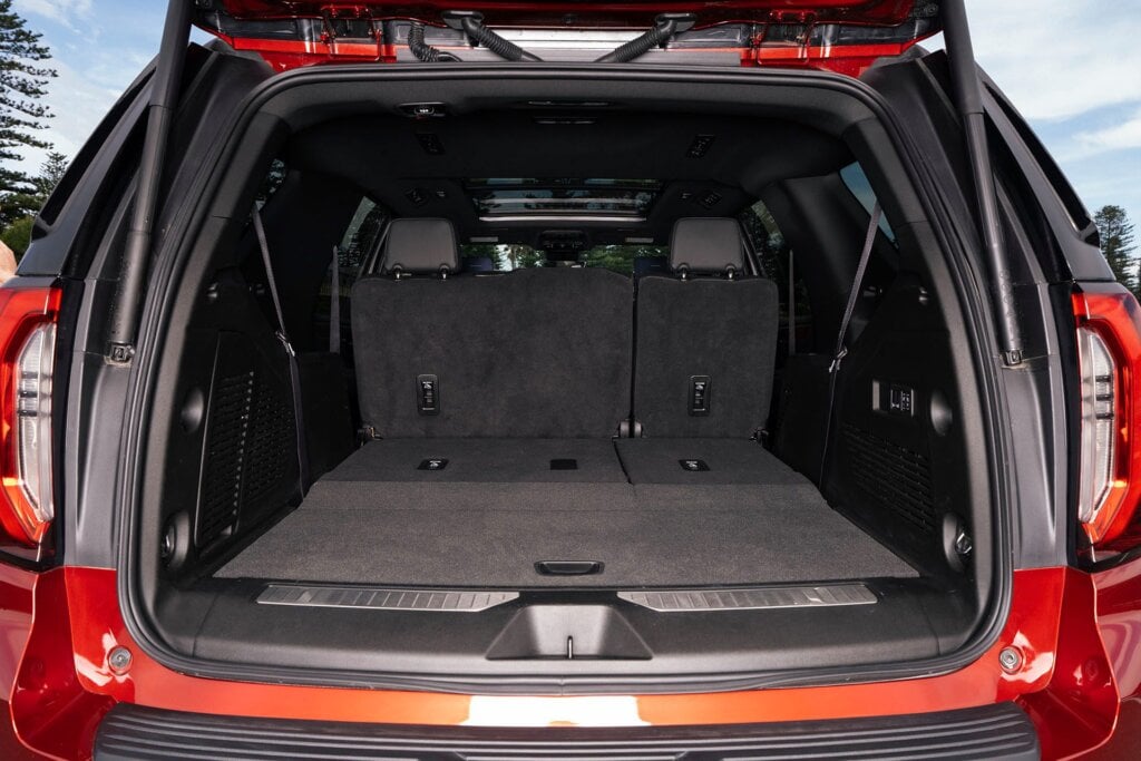 There's 2000L of space with still five seats in use.