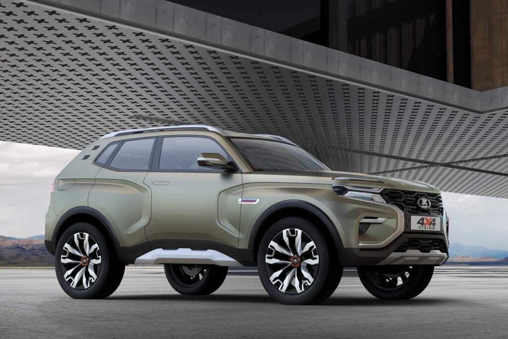 This is the Lada Vision Concept which forms the styling basis for the Azimut.