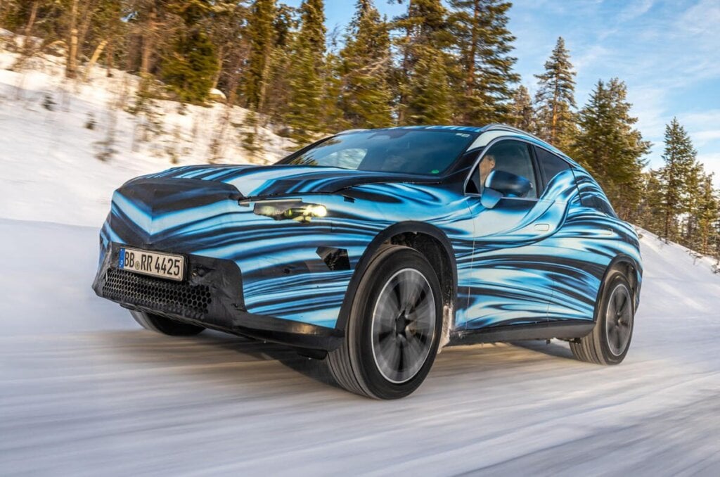 Lots of camo here. The latest images show more of the final form of the vehicle.
