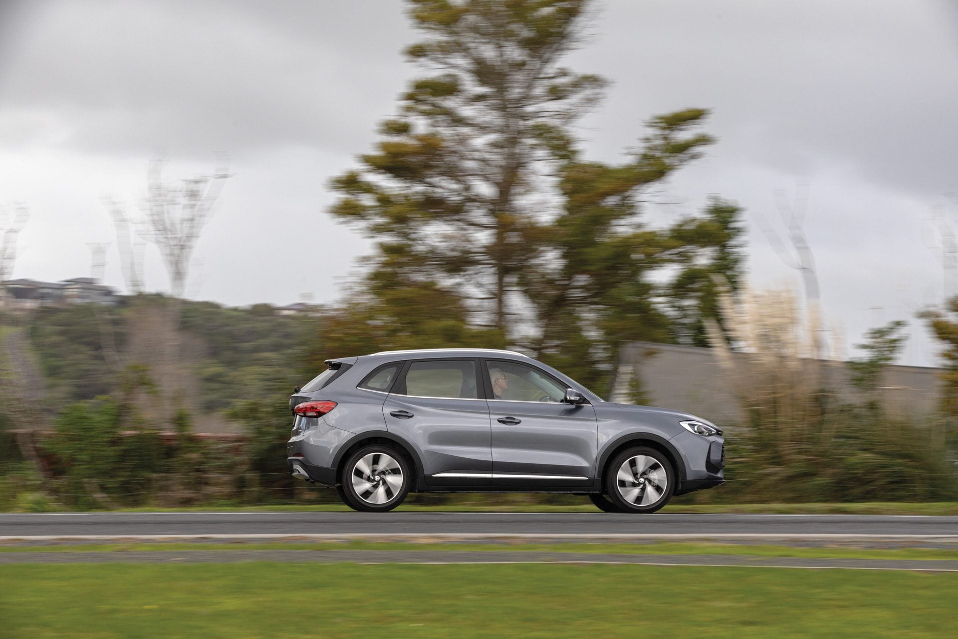 A grey MG ZS