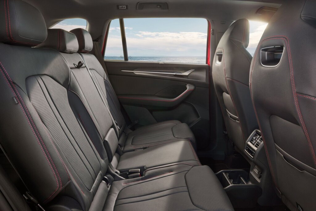 Relax in the back with heated seats.