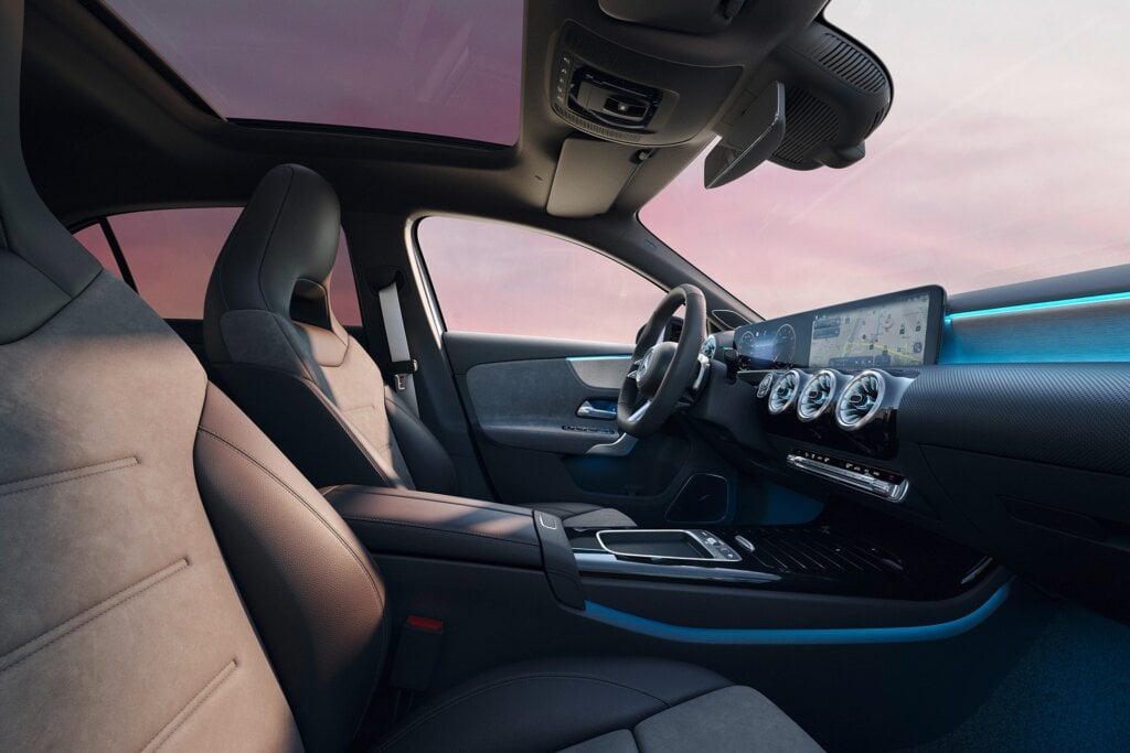 Interior of new A-Class SE.