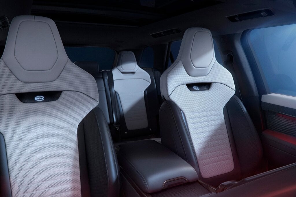 Fancy seats come in four different finishes. The RR Sport SV is customisation central.