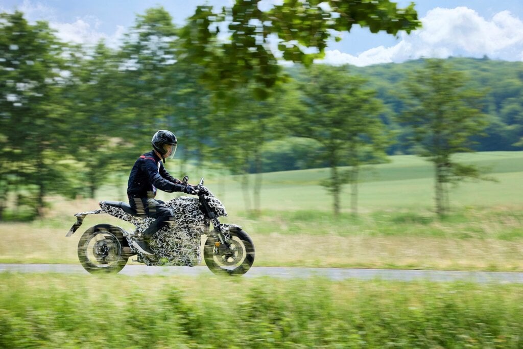 In these images, the designer is also the test rider.