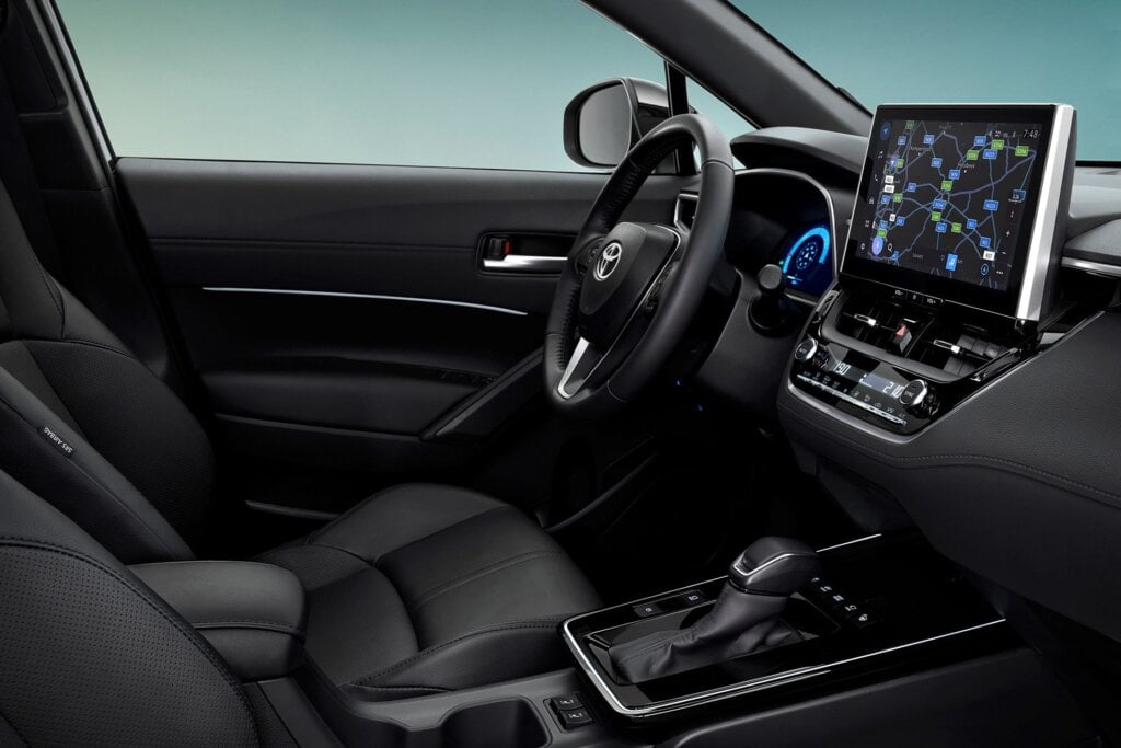 Interior of updated Corolla Cross.