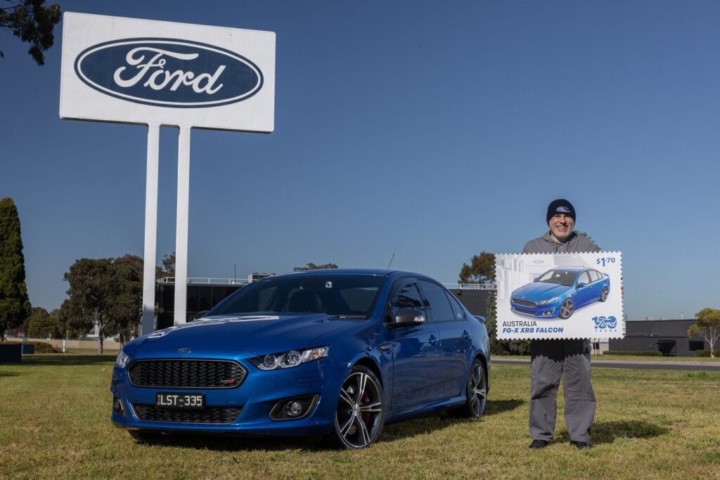 Some Ford fan with the last of the locally built Falcons, the FG XR8.