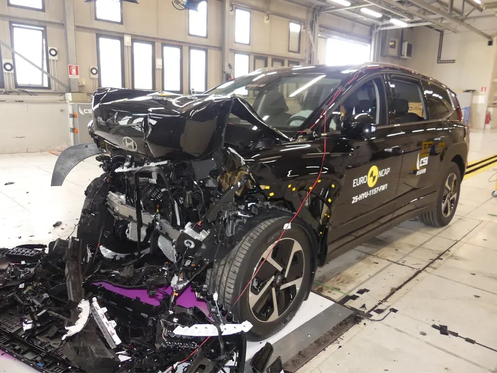 Brutal impact but body cell remains intact.