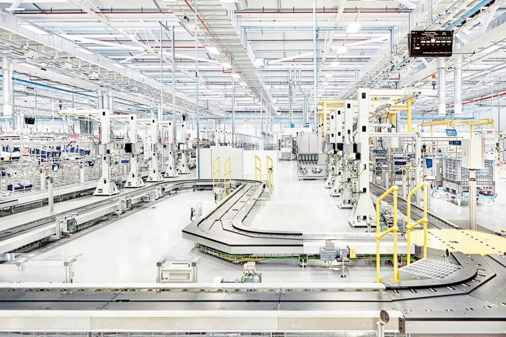 Idled JLR production facility.