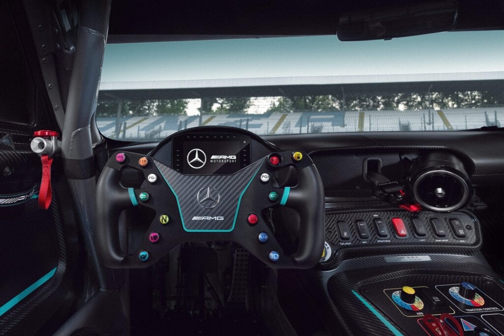 Like a Playstation game in there. Wash your mouth out. Meant F1 car. We note you can dial things up to 11 too.