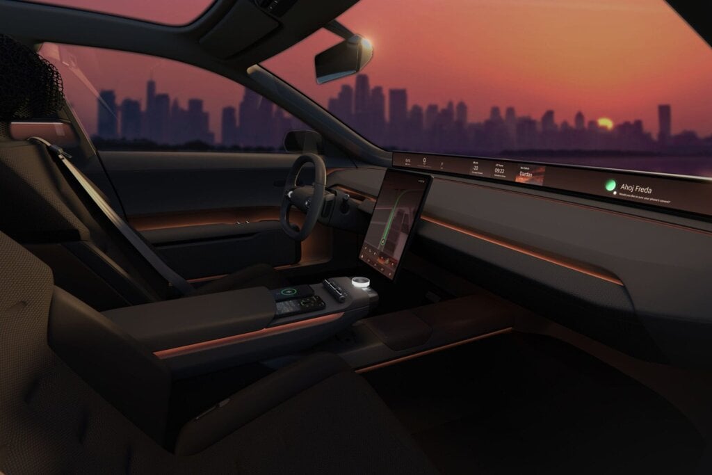 One of the moods of the Vision O interior.