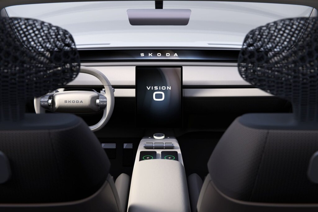 The centre console from the back seat perspective.
