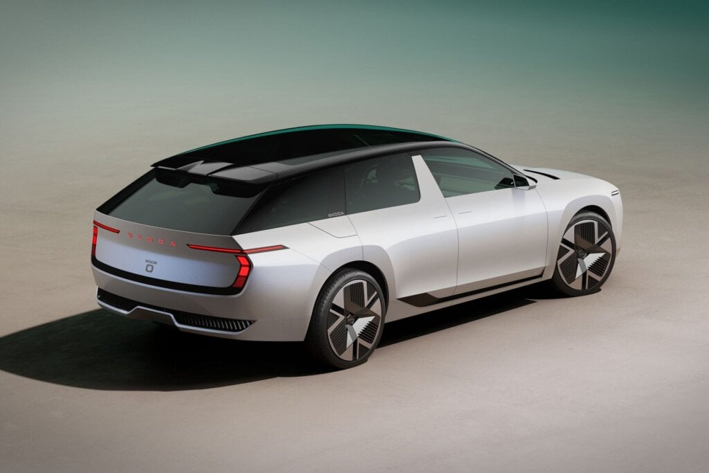 Overhead shot shows off large panoramic sunroof, and hidden C pillar.
