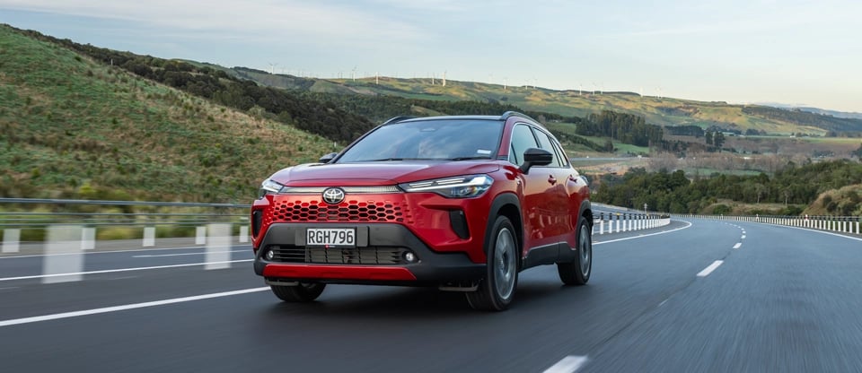 A new bumper and grille mark out the 2026 Corolla Cross.