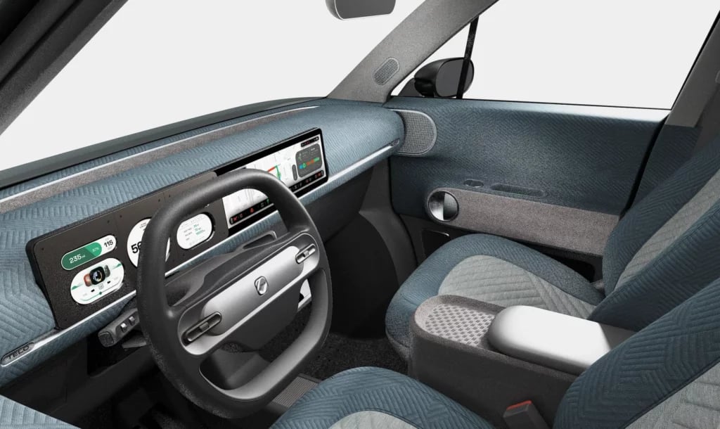 Plenty of recyclables for the interior as seen here.