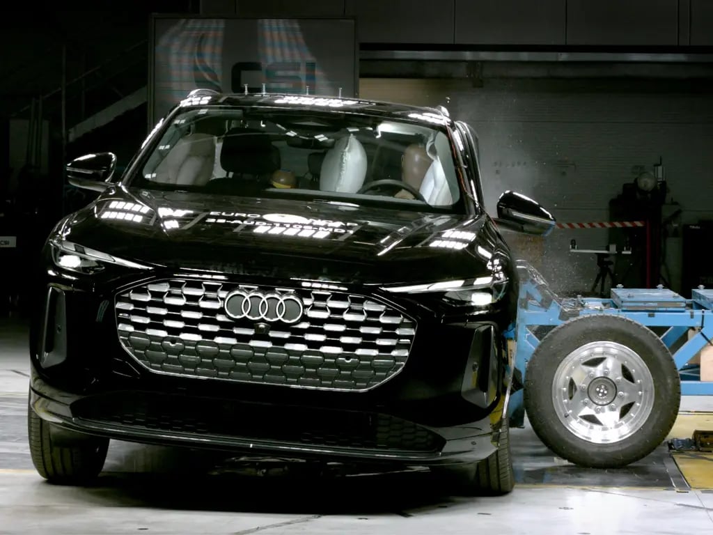 This image, like the next, is from Euro NCAP testing.