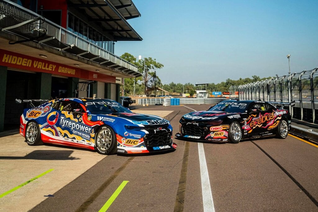 Erebus Motorsport cars at Darwin recently.