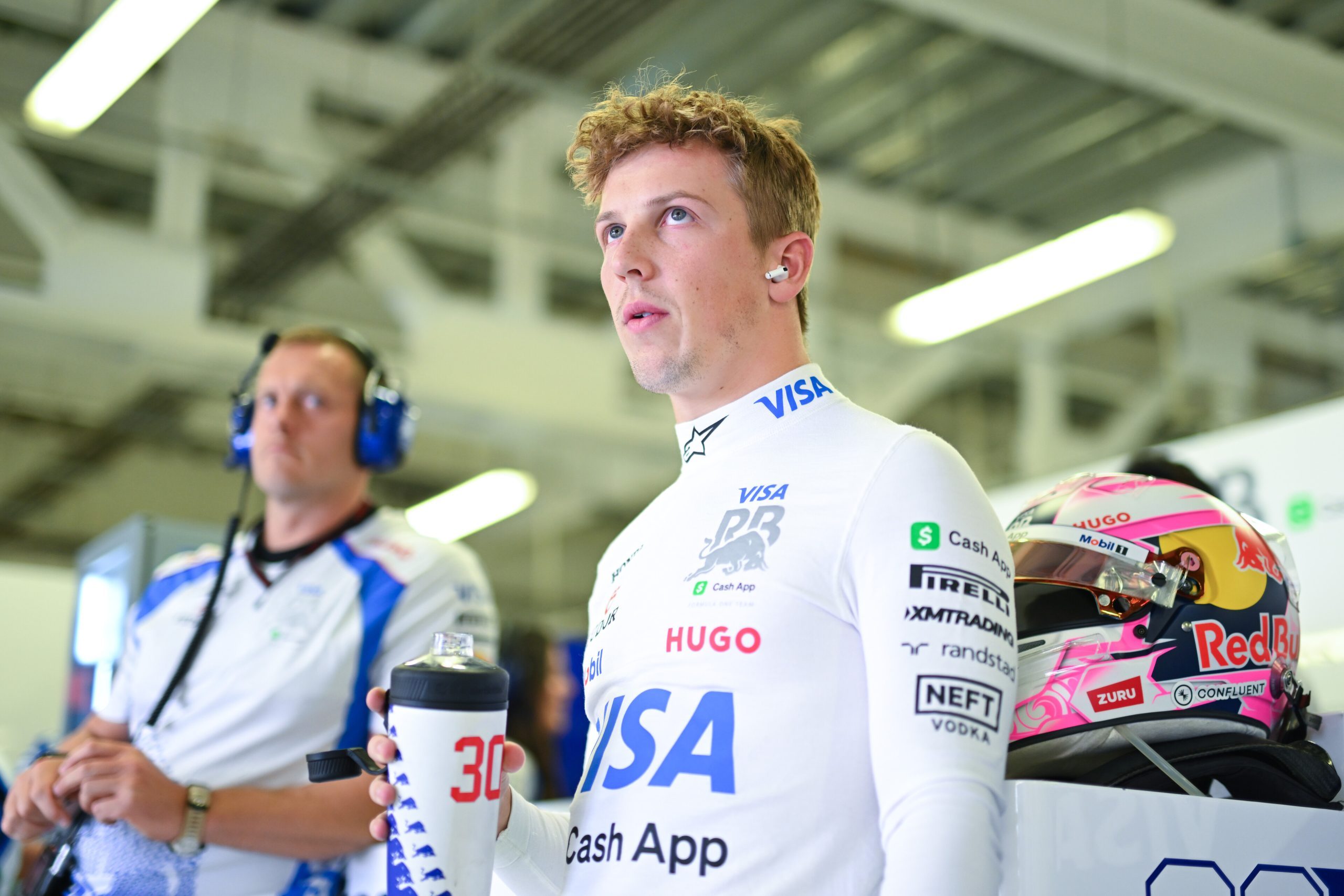 Lawson looks on