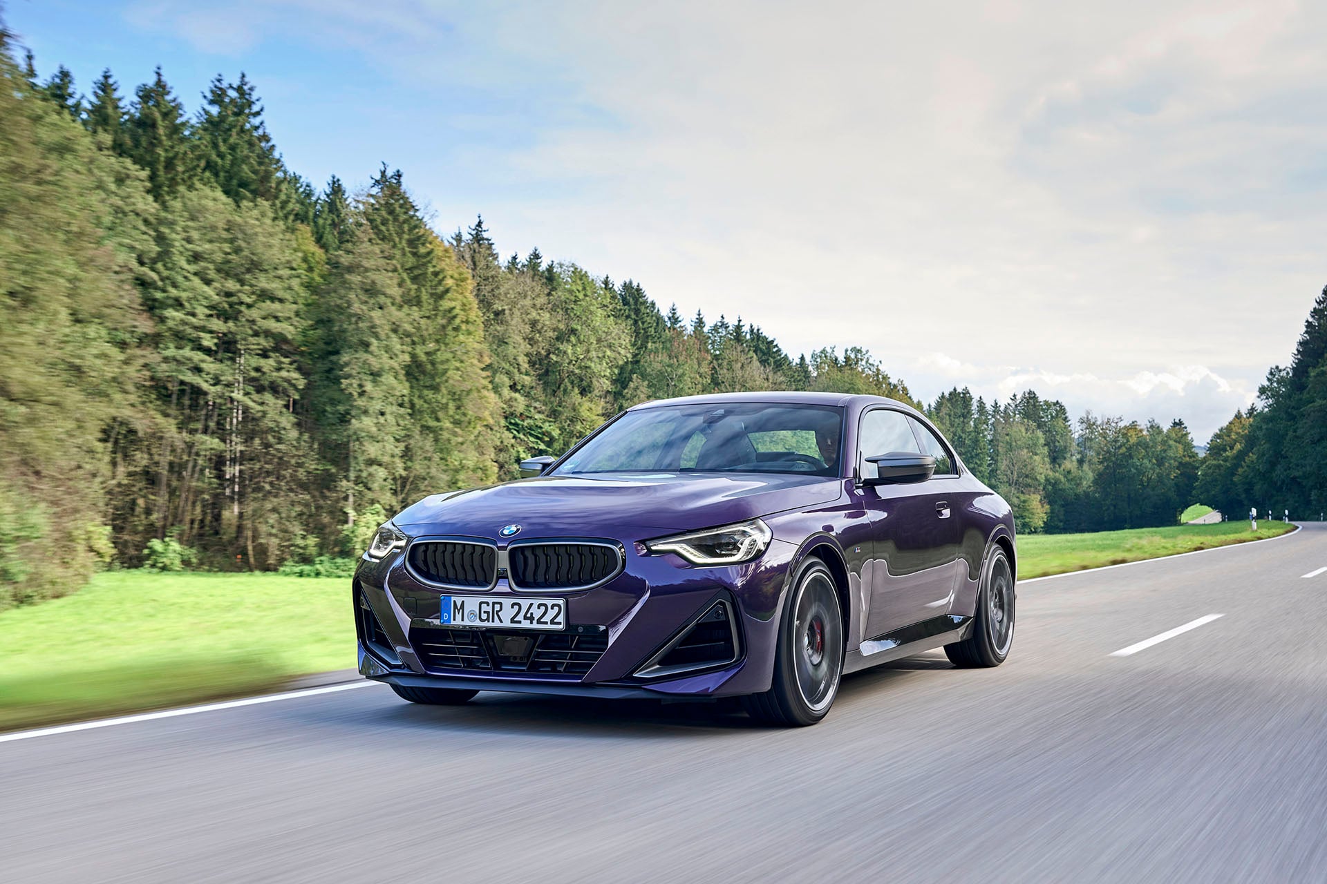 BMW M240 in purple