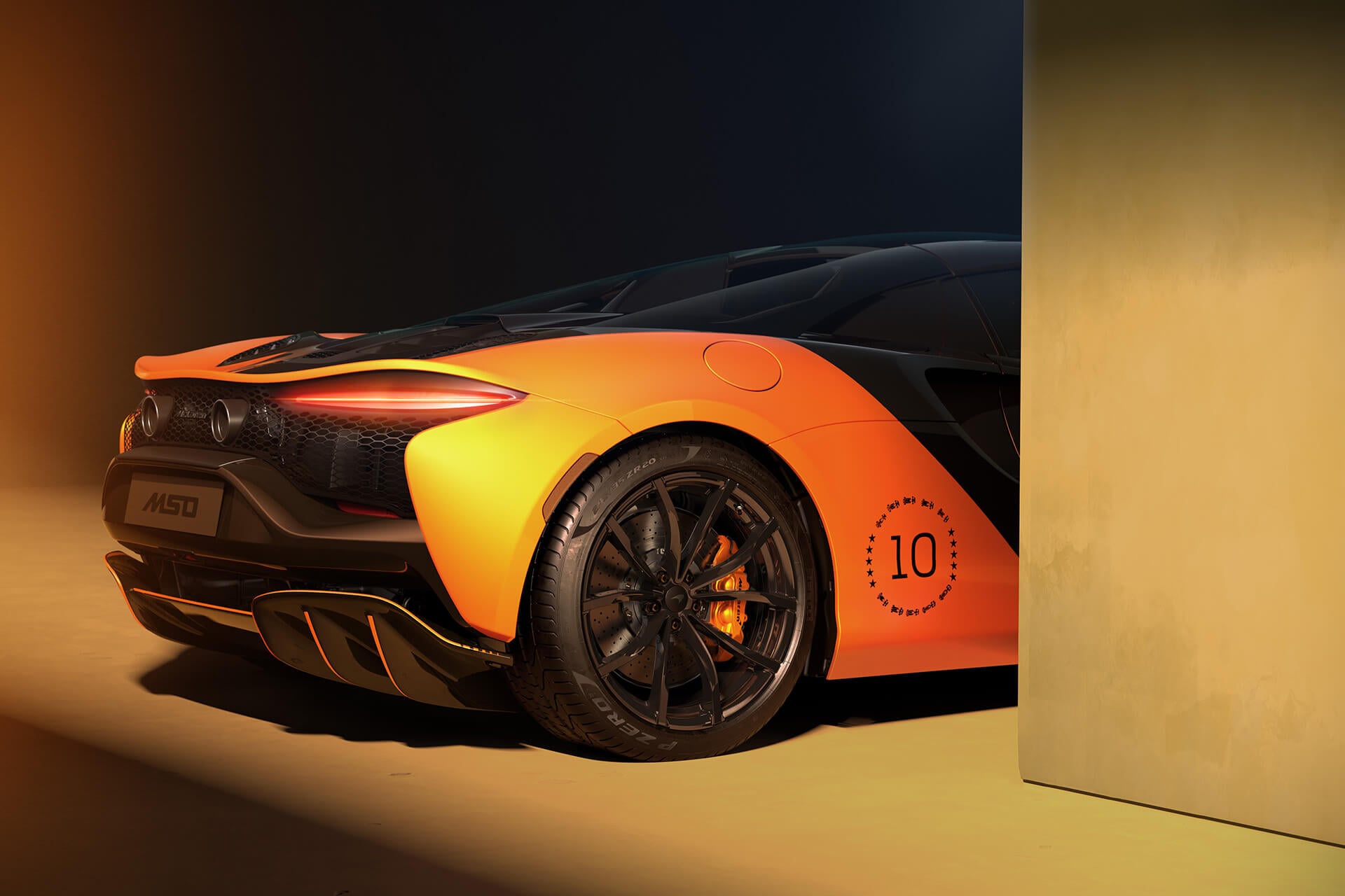 McLaren in orange