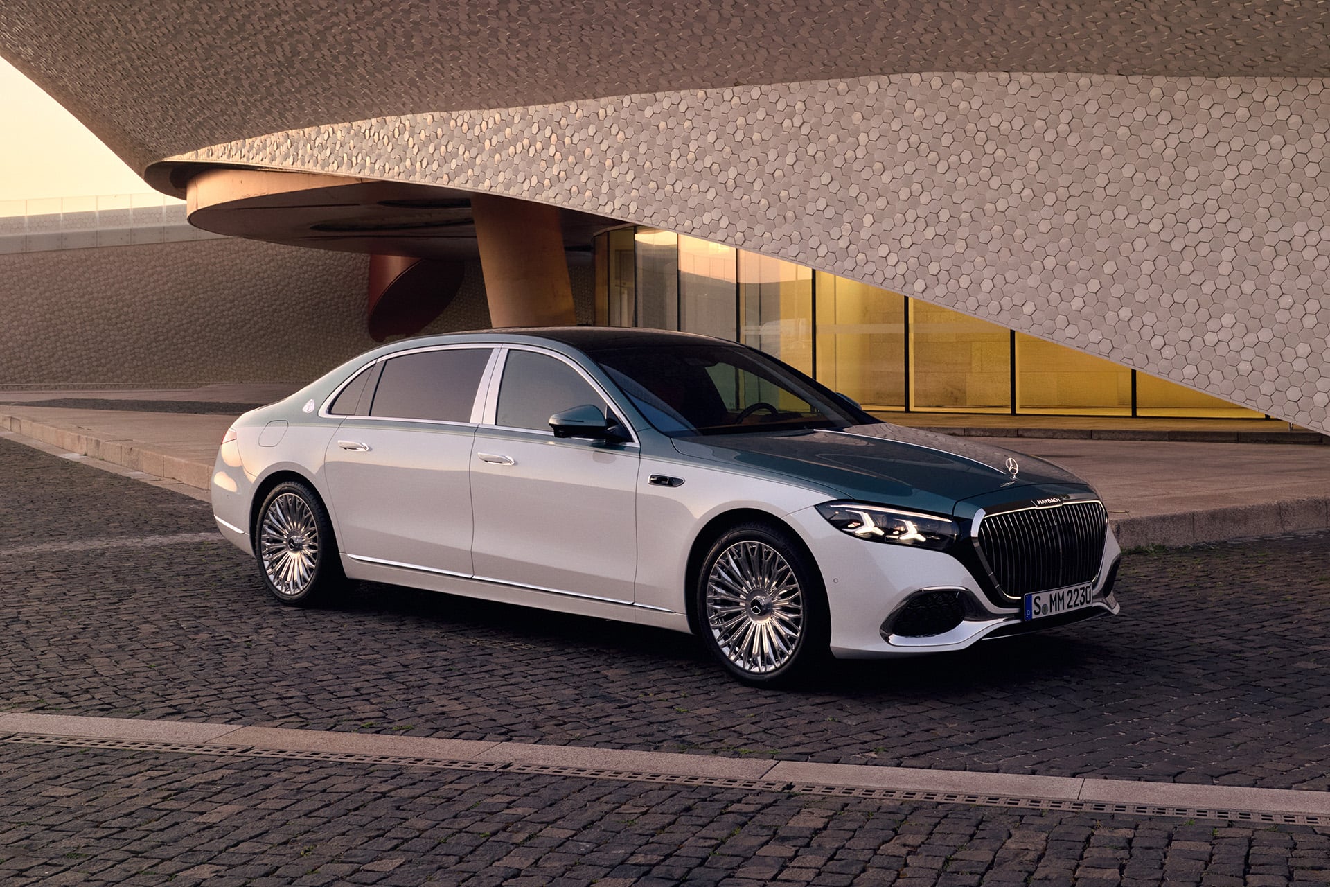 Maybach S Class in white