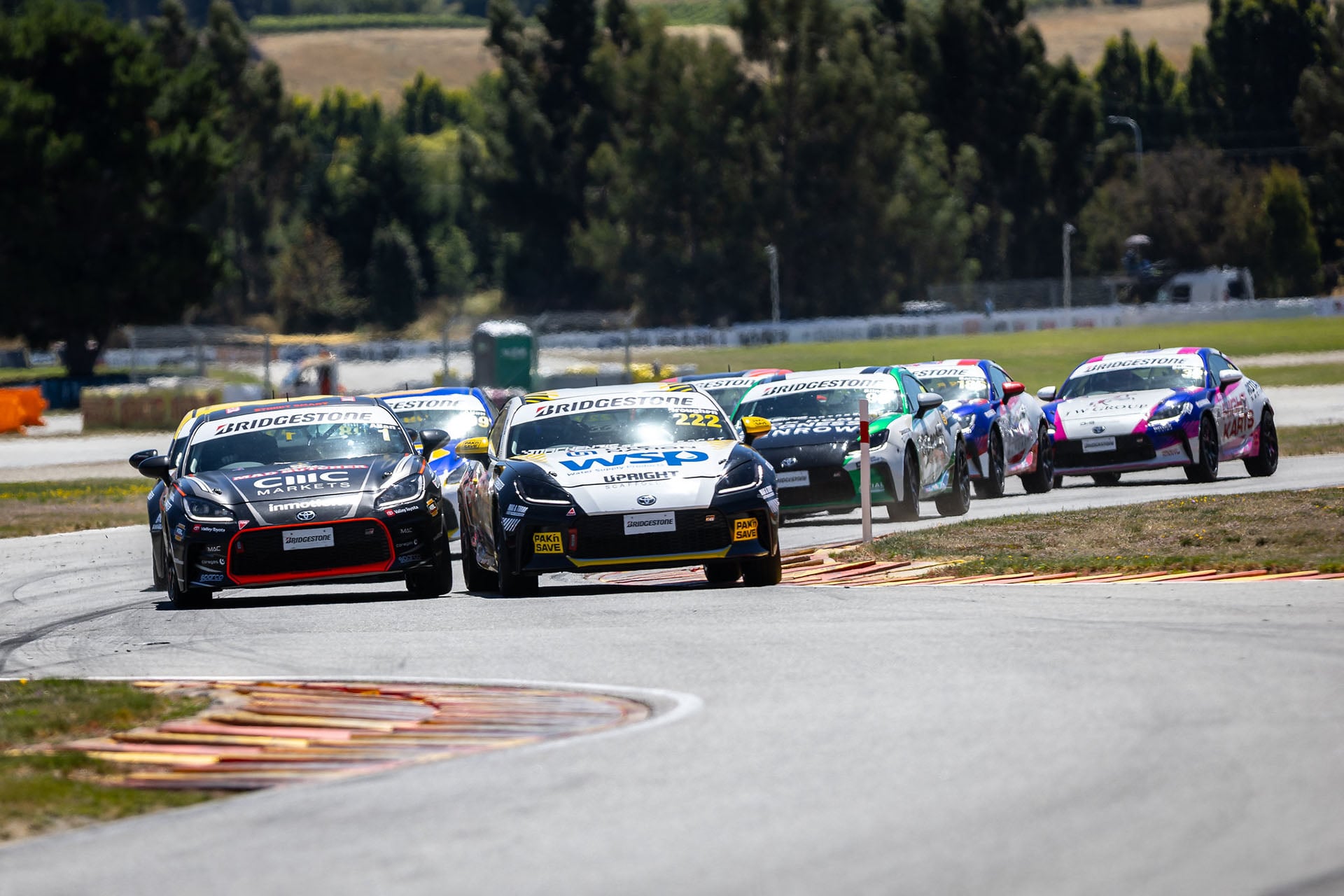 GR race cars on track