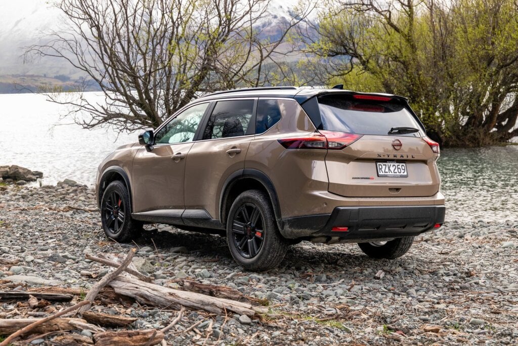 2026 Nissan X-Trail Rock Creek rear three-quarter view
