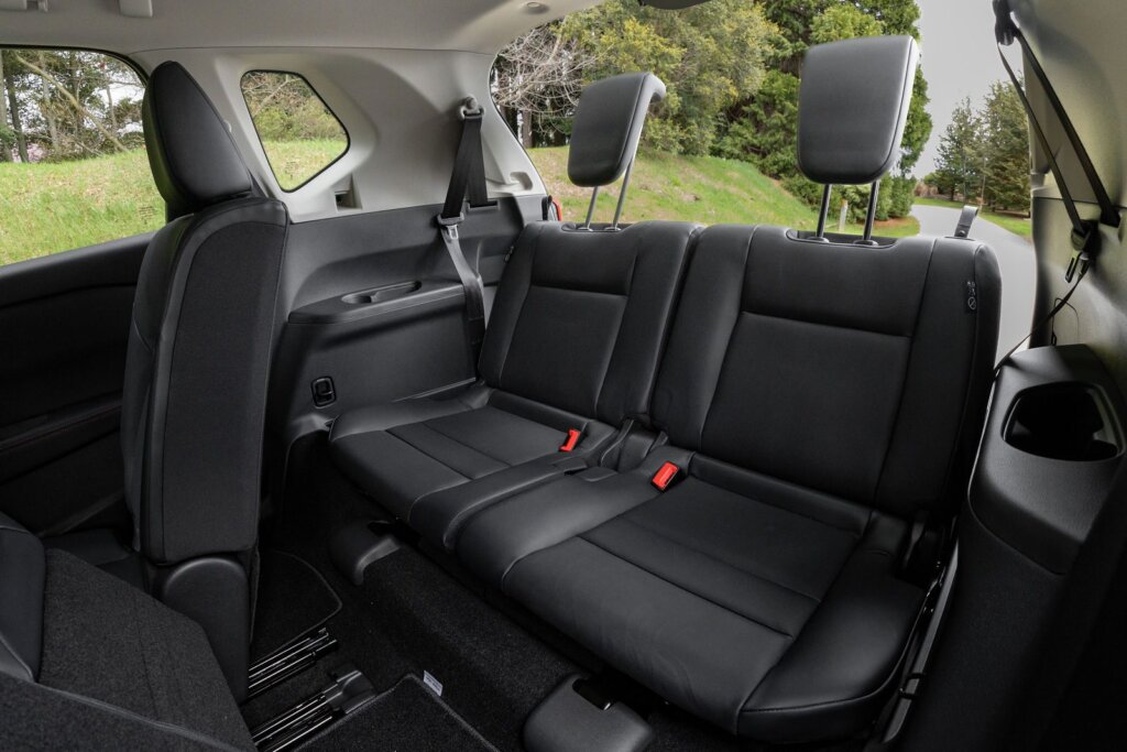 Third row seats in the 2026 Nissan X-Trail Rock Creek petrol seven-seater