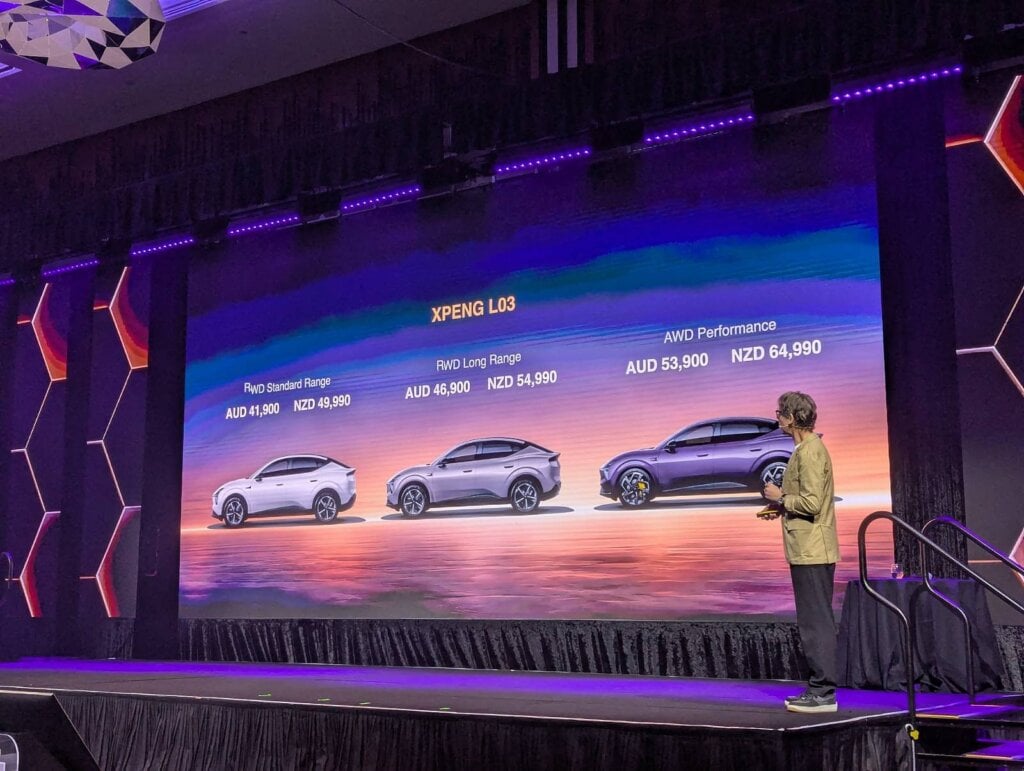 Three EVs and one REEV make up the L03 range