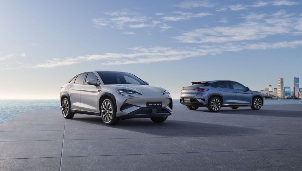 BYD Sealion 7 electric SUV, a European premiere at the 2024 Paris Motor Show