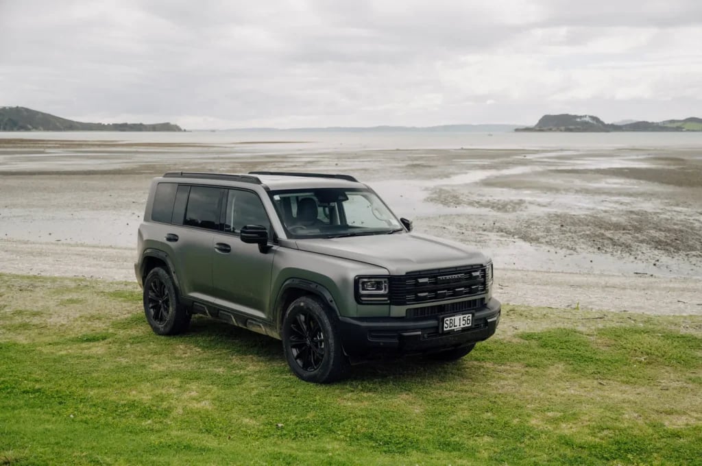 Mystic Grey Haval H7 parked beside a tidal beach
