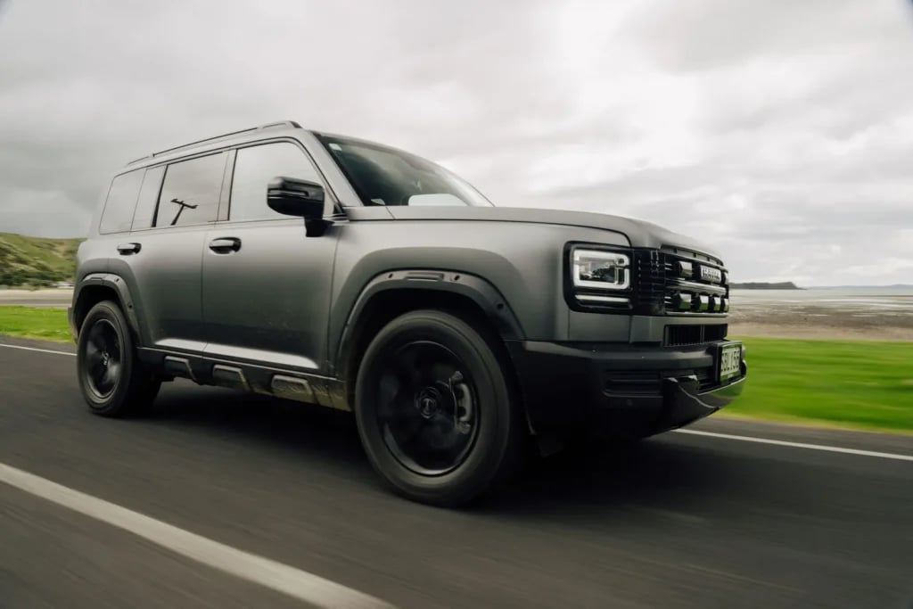 Mystic Grey Haval H7 driving on a coastal road