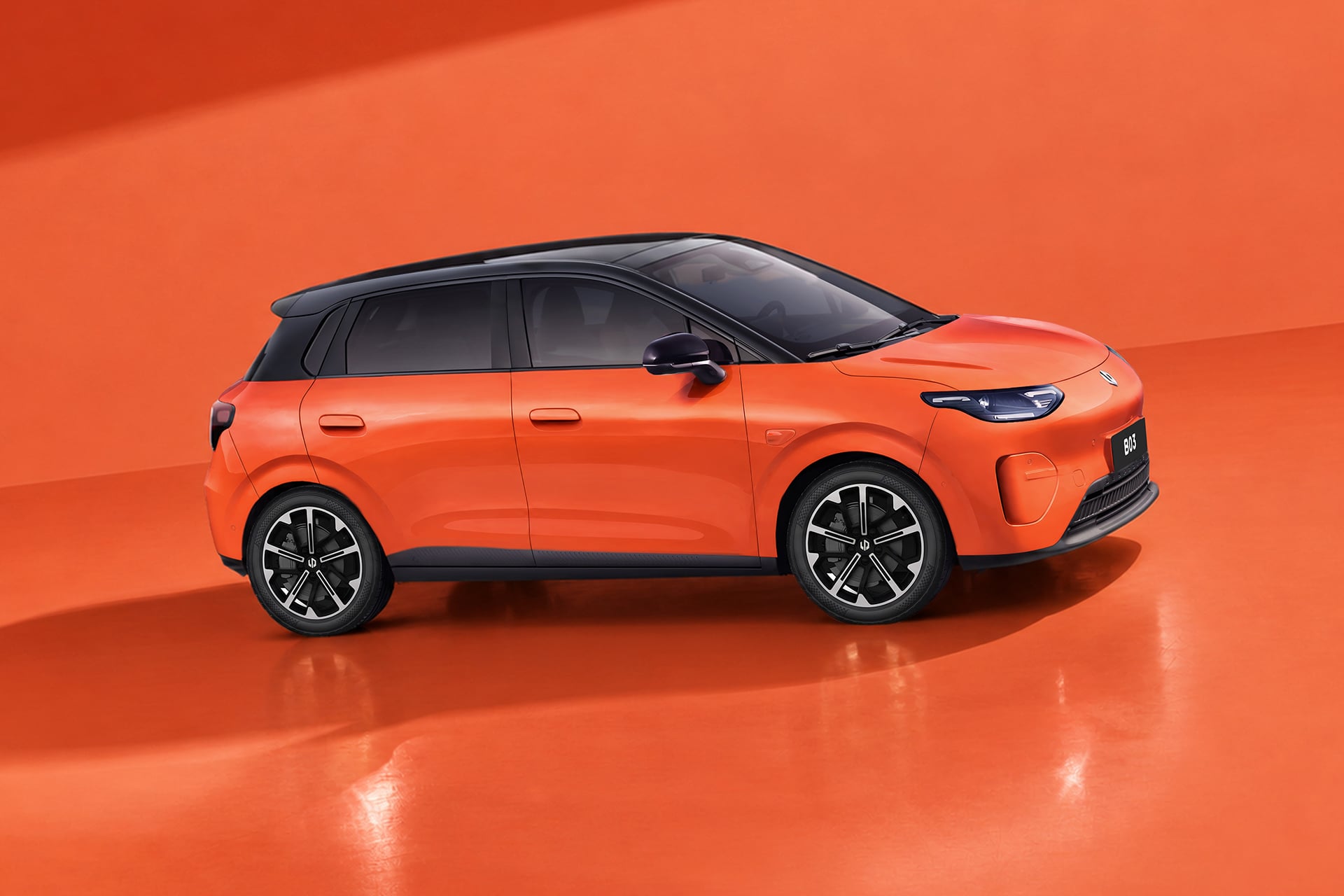 Orange B03 on orange back ground