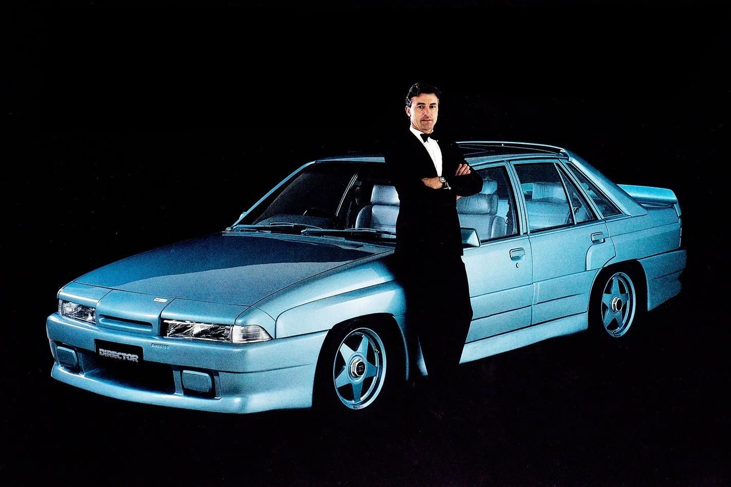 Peter Brock with the HDT VL Calais Director in 1987