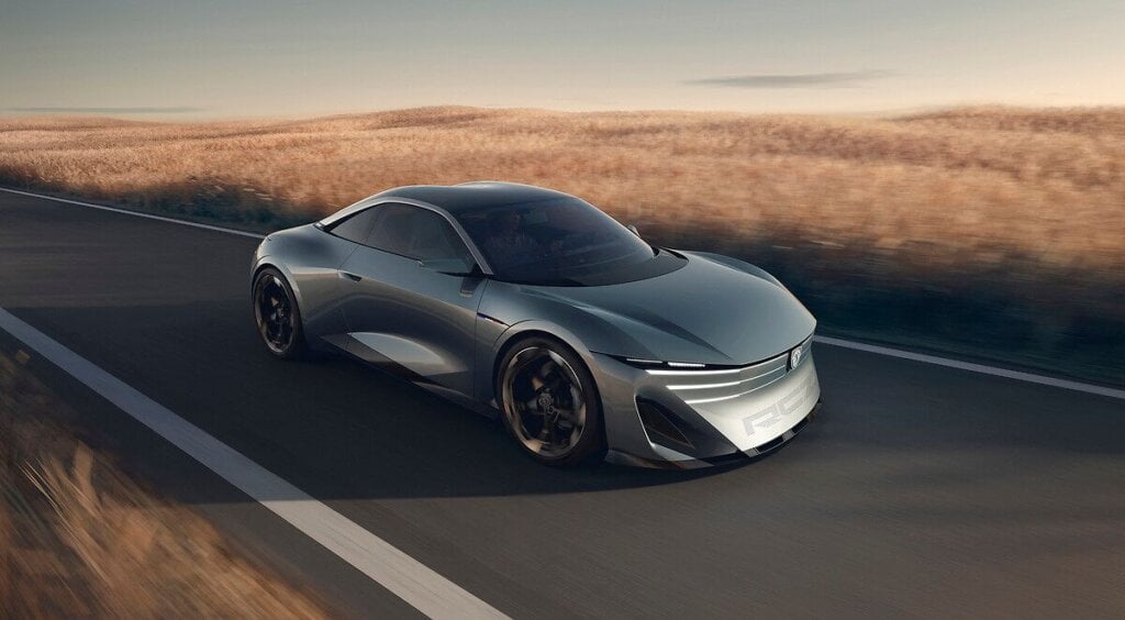 Peugeot RCZ Vision electric coupe concept, front three-quarter view