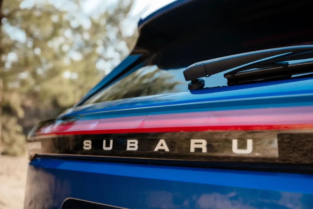 Subaru lettering across the Trailseeker rear light bar