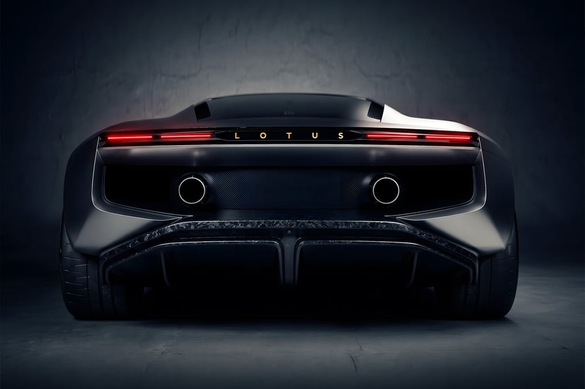 Lotus teases V8 hybrid supercar; eases back on full