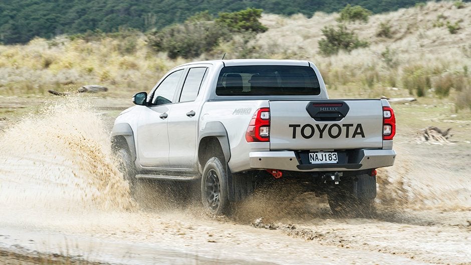 Toyota Hilux Mako making a splash