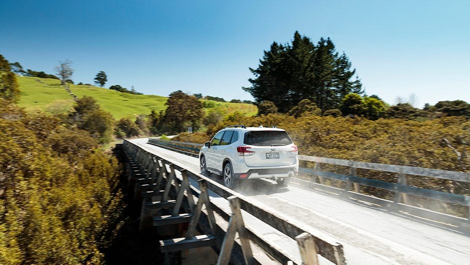 2018 Subaru Forester Premium crossing bridge