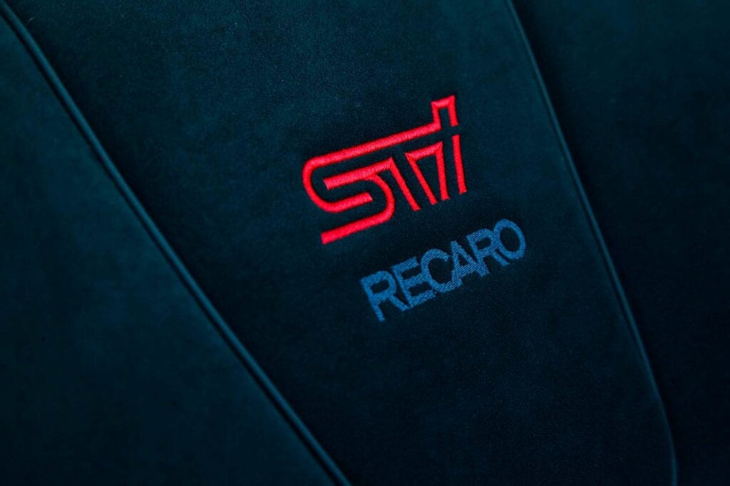 Subaru WRX STI Saigo stitching