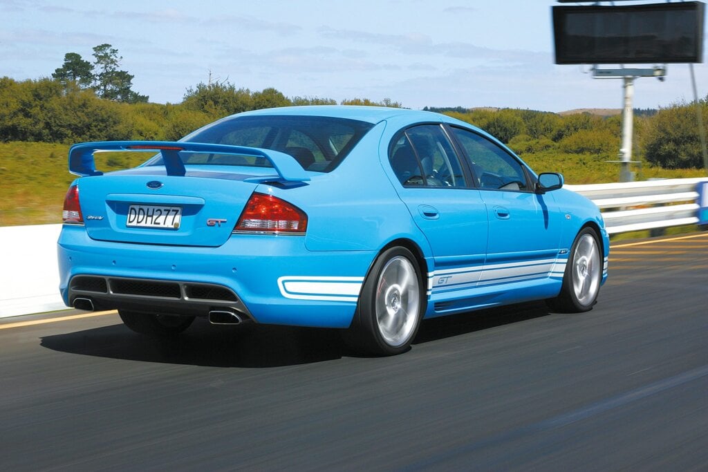 2006 FPV GT driving on dragstrip