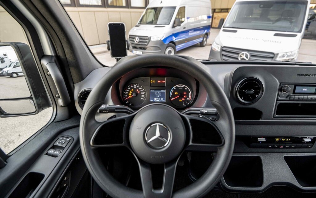 Mercedes eSprinter interior view