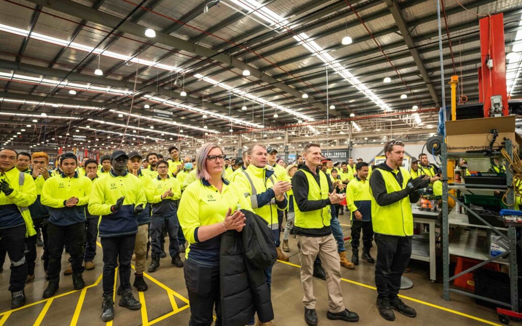 RAM Trucks Australia employees clapping