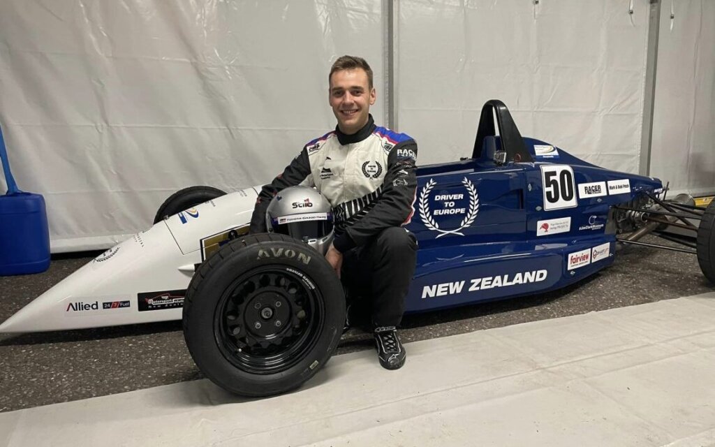 James Penrose with Formula Ford car