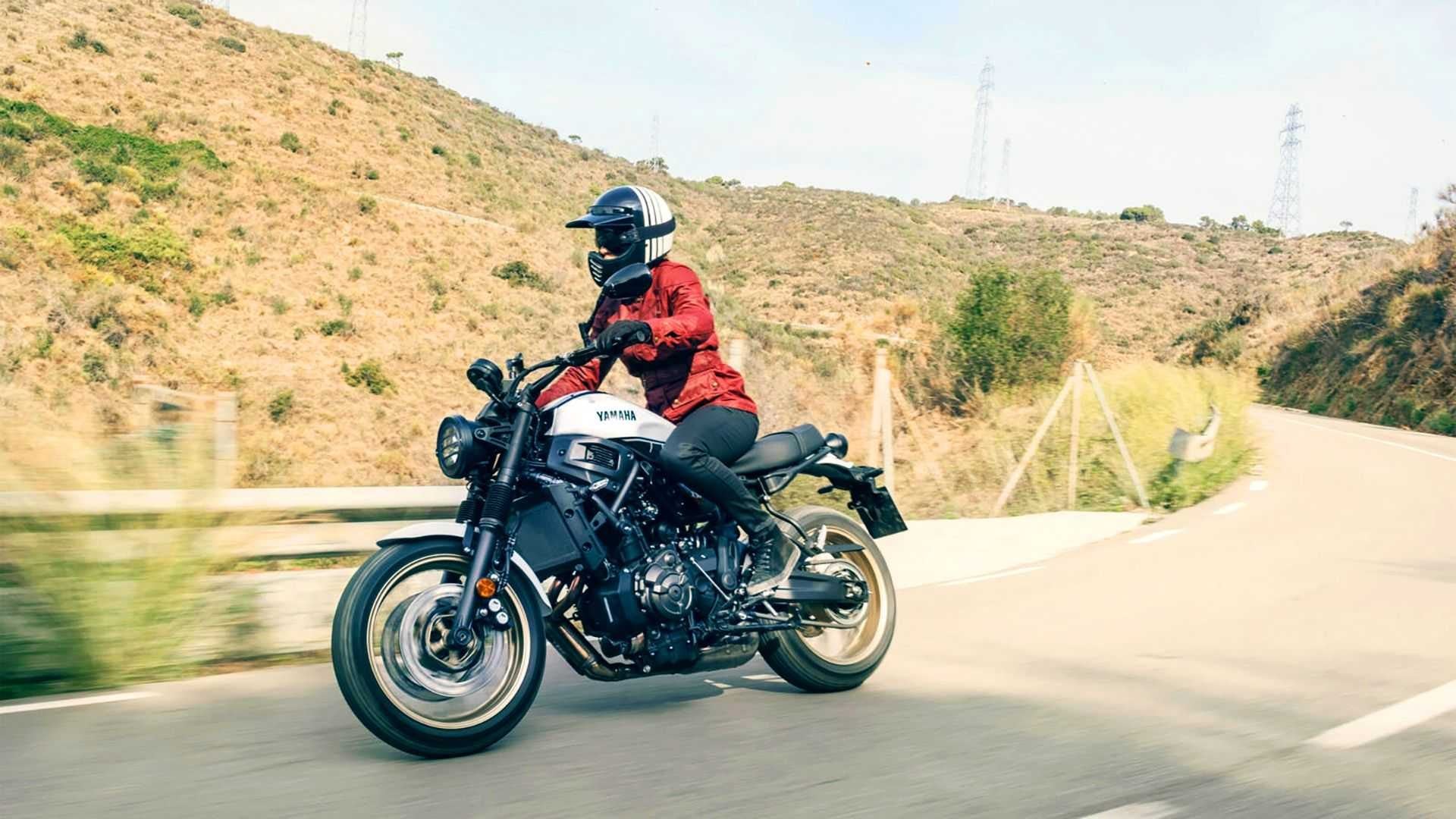 Yamaha XS700 riding through hills