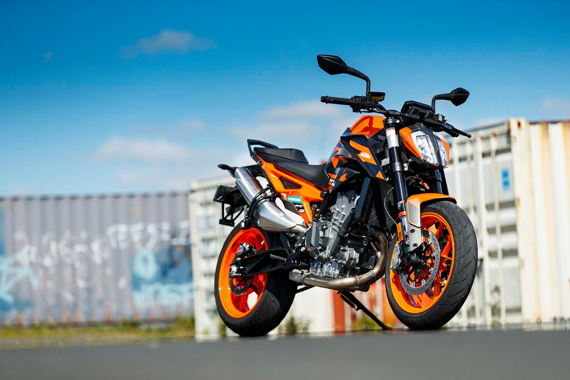 KTM 890 Duke GP low front static