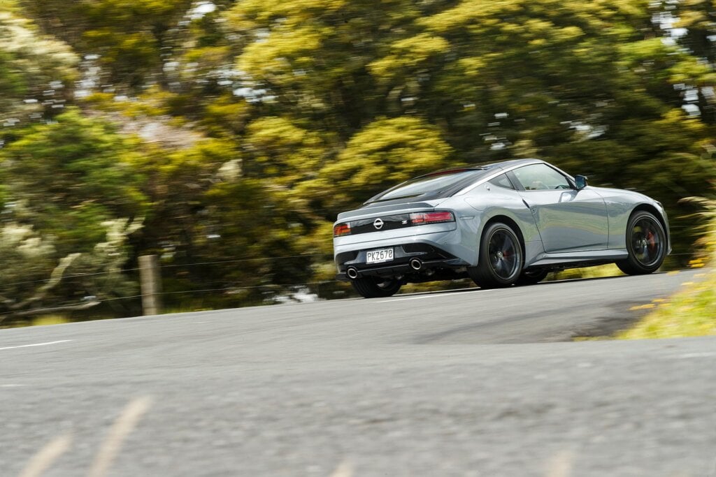 Nissan Z Coupe rear cornering action
