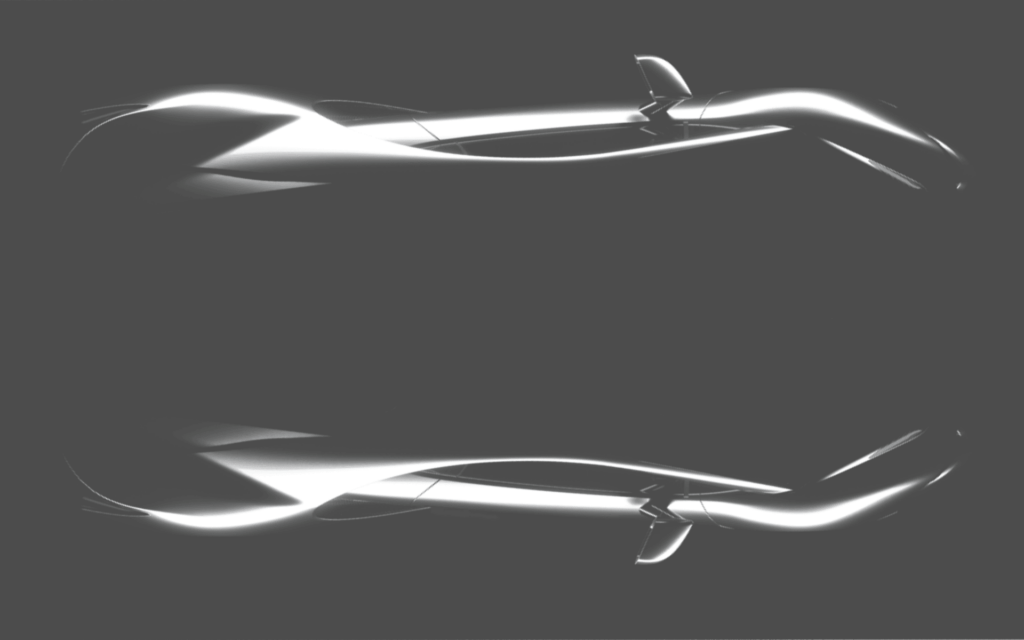 Bertone supercar top down view