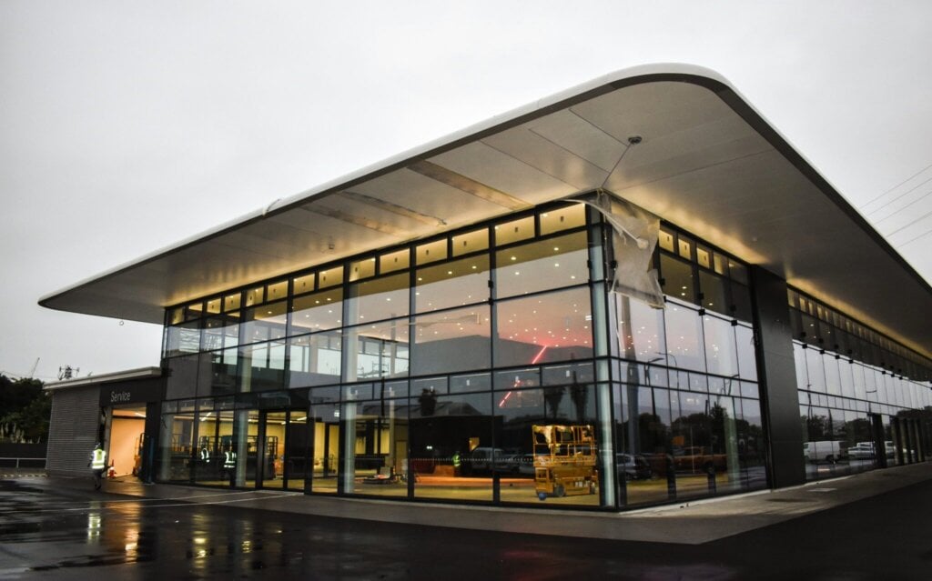 Miles Group Mercedes-Benz North Shore dealership lighting