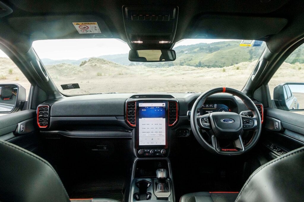 Ford Ranger Raptor interior
